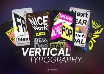 Videohive Vertical Text Motion 61467237