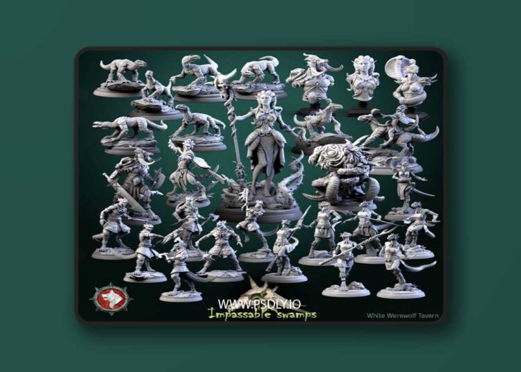 White Werewolf Tavern – May 2023 – Impasamble Swamps – 3D Print Model 1 White Werewolf Tavern – May 2023 – Impasamble Swamps – 3D Print Model