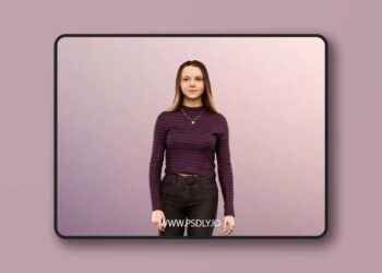 Young Casual Woman Walking low poly 3d model
