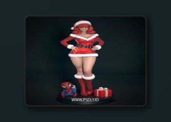 Abe3D – MJ Mrs Claus – 3D Print Model STL