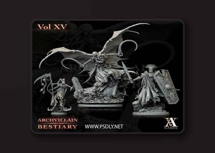 Archvillain Games – Archvillain Bestiary Vol. XV – 3D Print Model 1 Archvillain Games – Archvillain Bestiary Vol. XV – 3D Print Model
