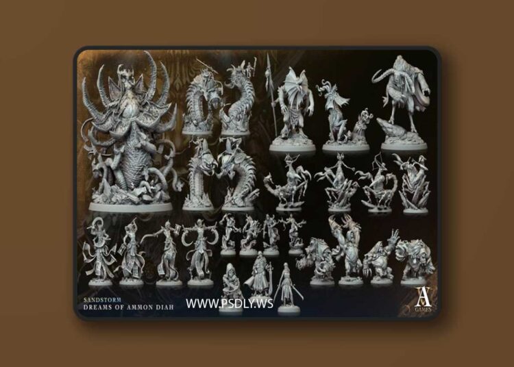 Archvillain Games – Sandstorm Dreams of Ammon Diah – 3D Print Model 1 Archvillain Games – Sandstorm Dreams of Ammon Diah – 3D Print Model