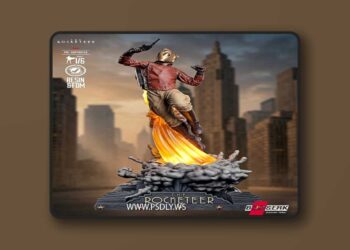 B3dserk – The Rocketeer Sculpture – 3D Print Model STL