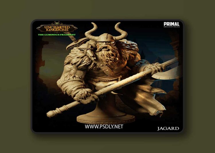 Barbarian King – Jagard Bust – 3D Print Model 1 Barbarian King – Jagard Bust – 3D Print Model