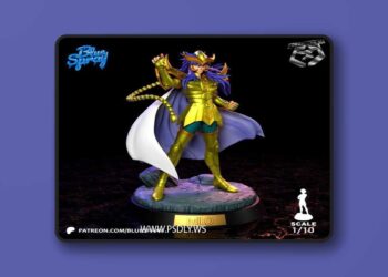 Blue Spray – Scorpio Milo – Saint Seiya – 3D Print Model STL