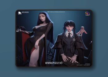 Bulkamancer Sculpts – Gothic Duo – 3D Print Model STL