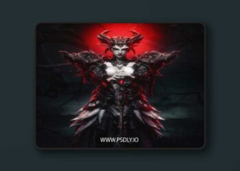 CA 3D Studios – The Queen of the Ashen Vale – 3D Print Model STL