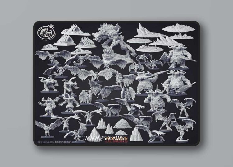 Cast n Play – Angels vs Demons – 3D Print Model 1 Cast n Play – Angels vs Demons – 3D Print Model