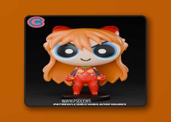 Chibi Land Figures – PowerPuff Girls – Asuka – Evangelion Chibi – 3D Print Model STL