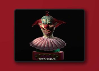 Diklichart – Slim Killer Klowns from Outer Space Bust – 3D Print Model STL