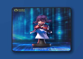 Double Vertex – Uezono Minami – EX ARM Bust – 3D Print Model STL