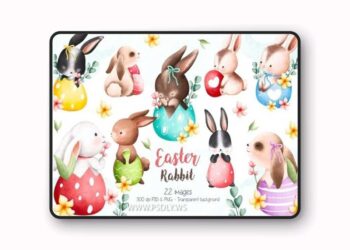 Easter Rabbit Clipart Beautiful Design