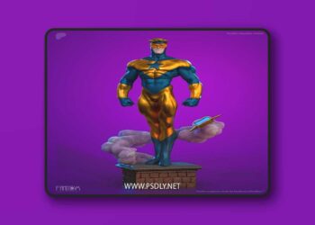 Fandom Collectibles – Booster Gold – 3D Print Model STL