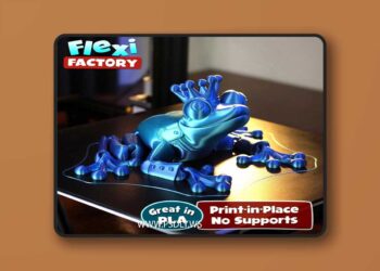 Flexi print in place frog prince and princess – 3D Print Model
