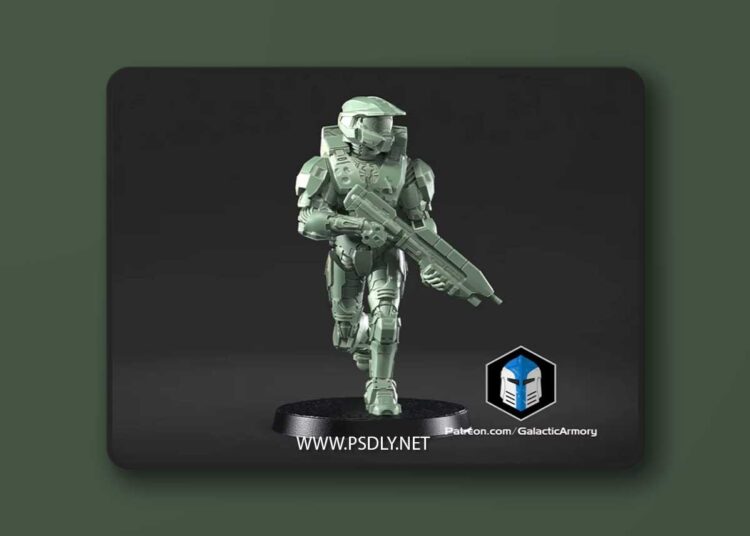 Galactic Armory – Master Chief Miniatures – 3D Print Model 1 Galactic Armory – Master Chief Miniatures – 3D Print Model