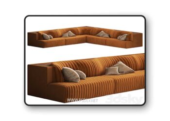 Hamish Modular Corner Sofa – 3D Model