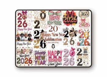 Happy New Year 2026 Sublimation Bundle