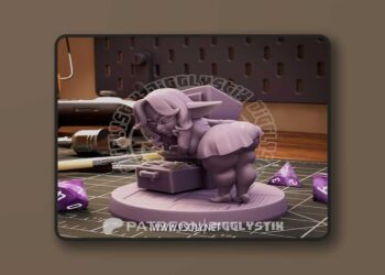 Jigglystix – Filing Cabinet Goblin – 3D Print Model STL