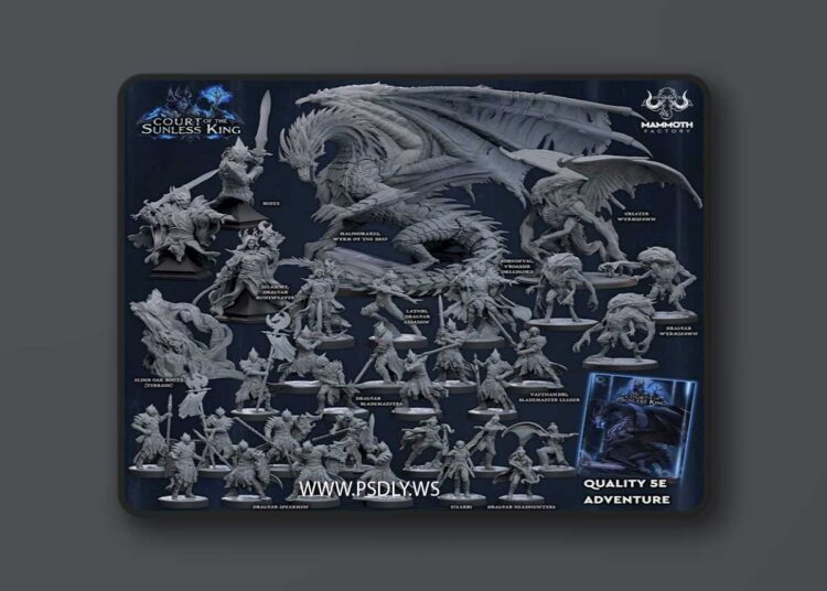 Mammoth Factory – Court of the Sunless King Collection – Dark Descent Ch. 5 – 3D Print Model 1 Mammoth Factory – Court of the Sunless King Collection – Dark Descent Ch. 5 – 3D Print Model