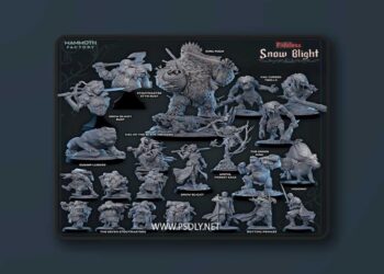Mammoth Factory – Fateless – Snow Blight – 3D Print Model