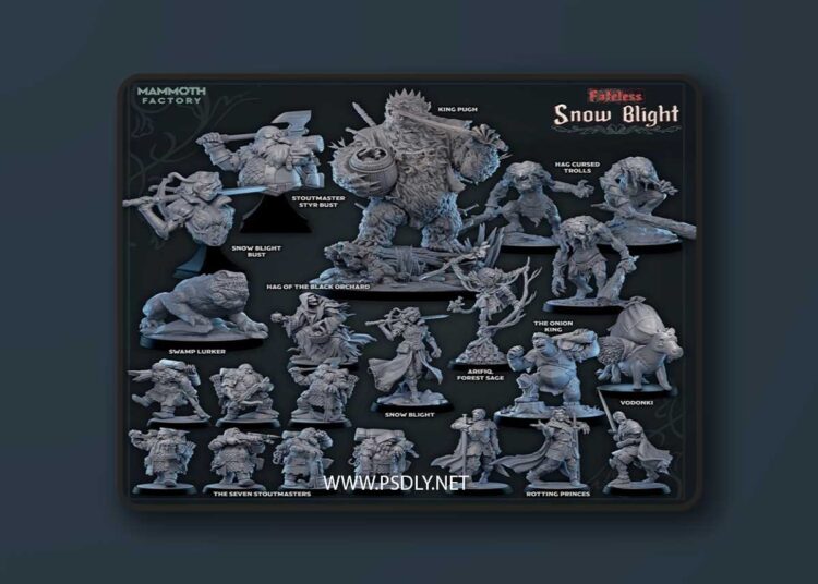 Mammoth Factory – Fateless – Snow Blight – 3D Print Model 1 Mammoth Factory – Fateless – Snow Blight – 3D Print Model