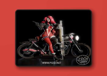 Nacho CG – Fan Art – She spawn Statue – 3D Print Model STL