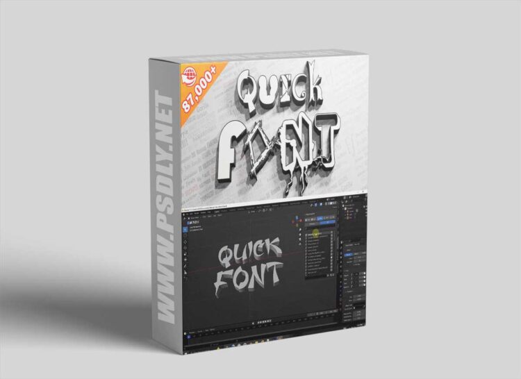 Quick Font Pro v1.3 for Blender 1 Quick Font Pro v1.3 for Blender
