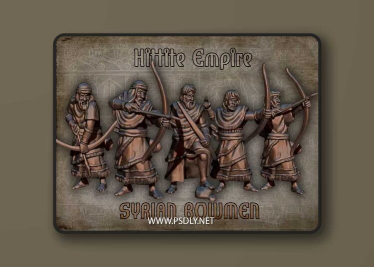 Red Copper Minis – Hittite Empire – Syrian Bowmen 28mm – 3D Print Model 1 Red Copper Minis – Hittite Empire – Syrian Bowmen 28mm – 3D Print Model