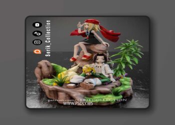 Serik Collection – Shaman King Diorama – Anna Yoh – 3D Print Model STL