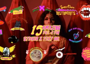 Videohive 15 Urban Sticker Pack 62096752