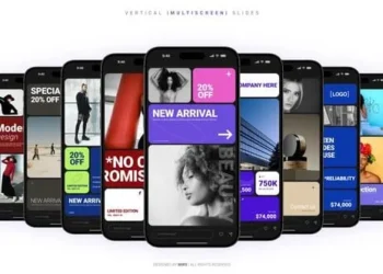 Videohive Vertical Multiscreen Slides 61938588