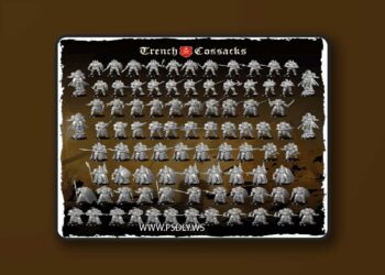 Wargames Crew – Trench Cossacks – 3D Print Model