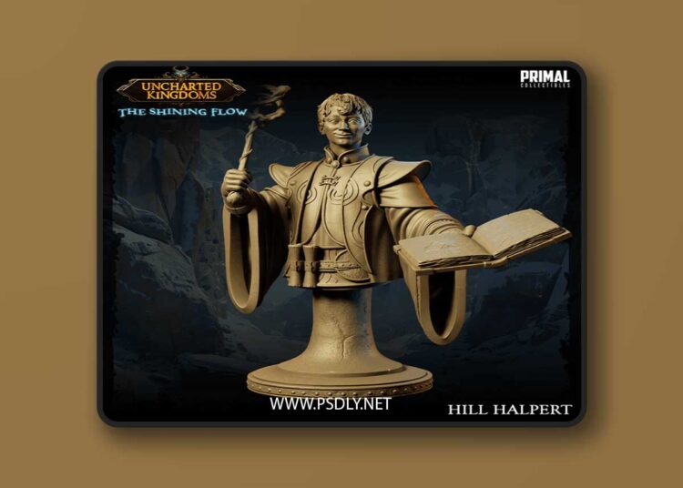Wizard – Hill Halpert Bust – 3D Print Model 1 Wizard – Hill Halpert Bust – 3D Print Model