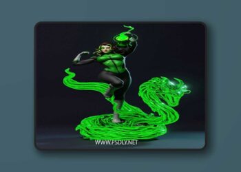 Abe3D – Jessica Cruz Green Lantern – 3D Print Model STL