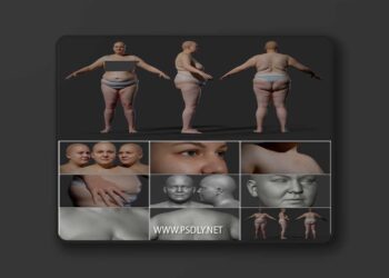 Animation Ready Body Scan Female 04