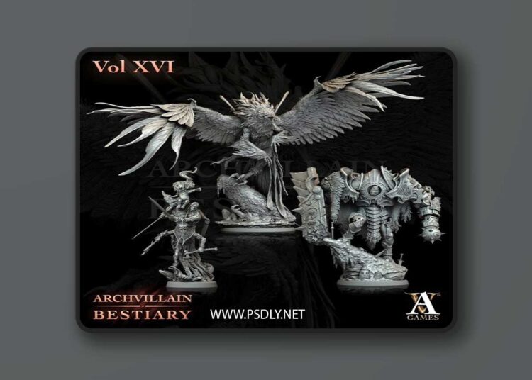 Archvillain Games – Archvillain Bestiary Vol XVI – 3D Print Model 1 Archvillain Games – Archvillain Bestiary Vol XVI – 3D Print Model