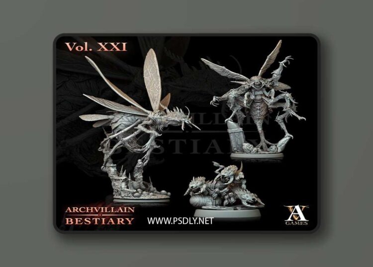 Archvillain Games – Archvillain Bestiary Vol. XXI – 3D Print Model 1 Archvillain Games – Archvillain Bestiary Vol. XXI – 3D Print Model