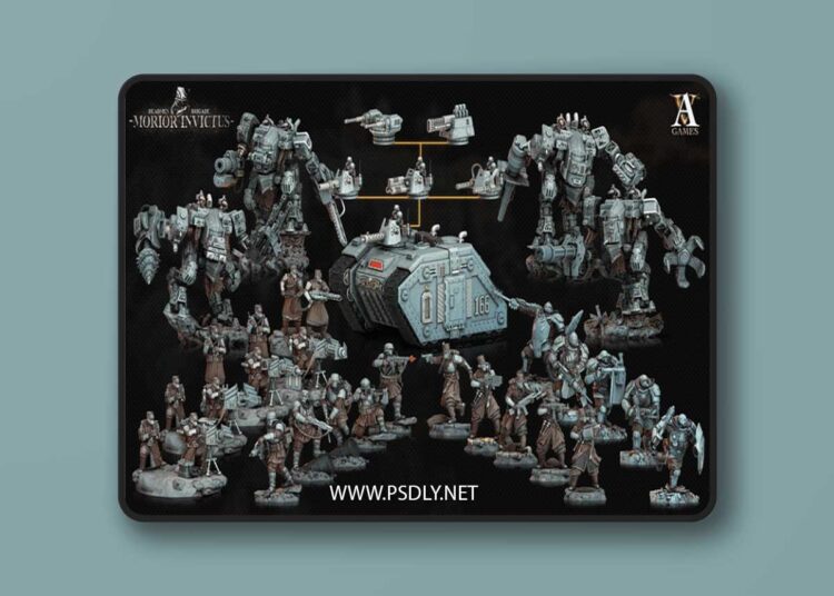 Archvillain Games – Deadmen Brigade – Morior Invictus – 3D Print Model 1 Archvillain Games – Deadmen Brigade – Morior Invictus – 3D Print Model