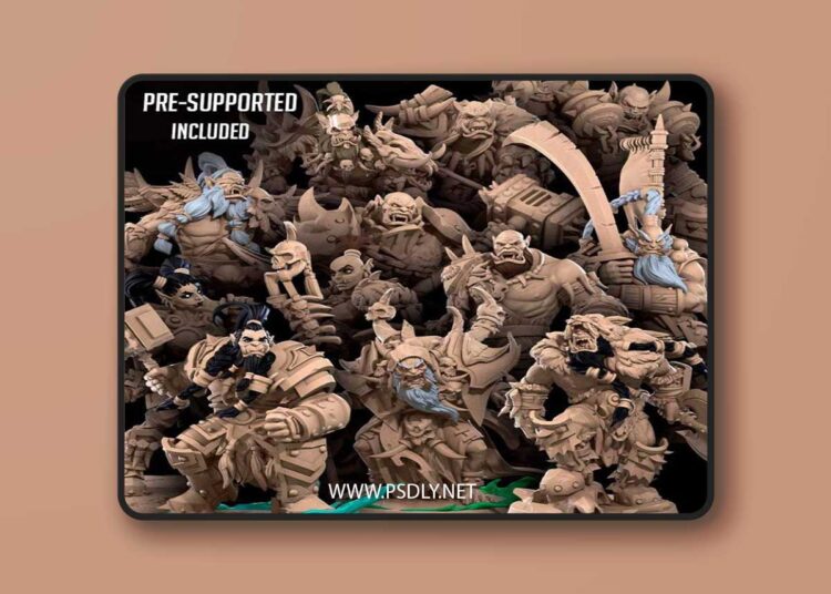 Bite the Bullet – November 2023 Release – Orcs – 3D Print Model 1 Bite the Bullet – November 2023 Release – Orcs – 3D Print Model