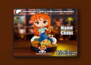 Chibi Land Figures – Nami – One Piece – Chibi – 3D Print Model STL
