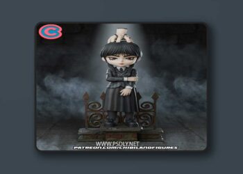 Chibi Land Figures – Wednesday – Chibi – 3D Print Model STL