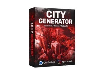 CityRig 2.1 Cinema 4D City Generator Standard Octane Redshift