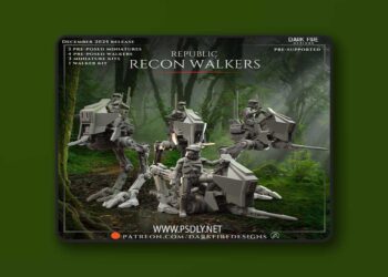 Dark Fire Designs – Republic Recon Walker – Remaster – 3D Print Model STL