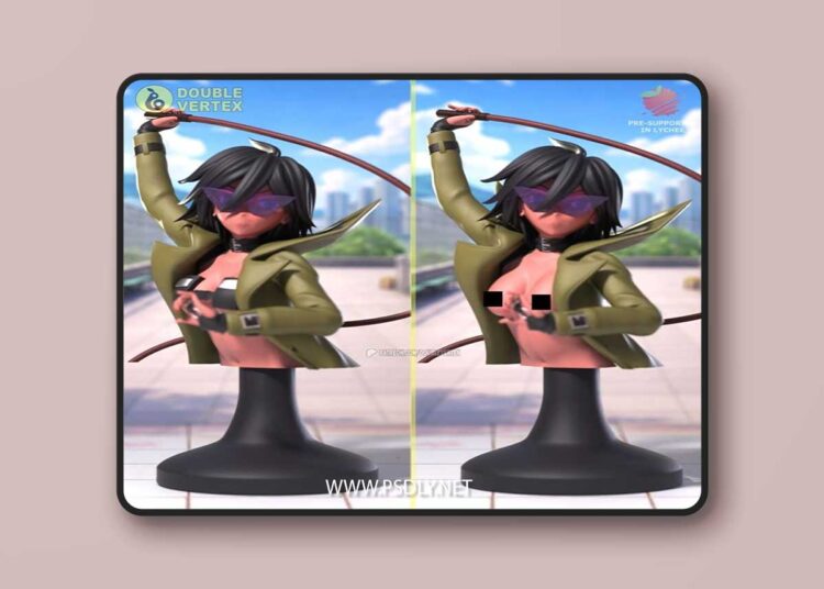 Double Vertex – Nemuri Midnight Kayama Bust – 3D Print Model STL 1 Double Vertex – Nemuri Midnight Kayama Bust – 3D Print Model STL