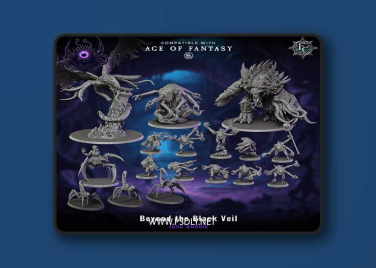 Fleshcraft Studios – Beyond the Black Veil Bundle – 3D Print Model 1 Fleshcraft Studios – Beyond the Black Veil Bundle – 3D Print Model