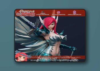 Freyas Fantasys – Erza Fairy Tail – 3D Print Model STL