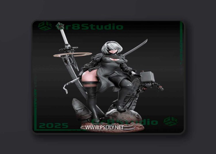 Gr8Tech – Nier – 2B – 3D Print Model 1 Gr8Tech – Nier – 2B – 3D Print Model