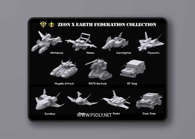 Gundam Zeon X Earth Federation Space military Collection 1 Gundam Zeon X Earth Federation Space military Collection