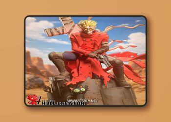 H3LL creator – Vash the Stampede – Trigun – 3D Print Model STL