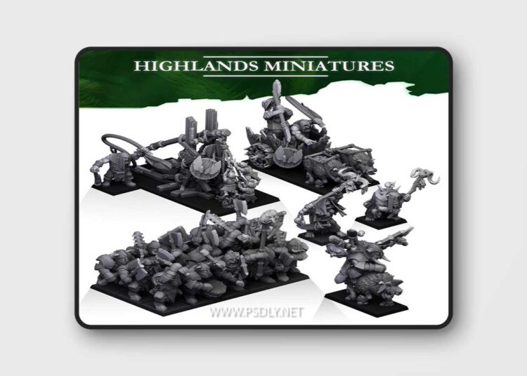 Highlands Miniatures – December 2023 – 3D Print Model 1 Highlands Miniatures – December 2023 – 3D Print Model